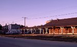 Soo Line depot at sunset